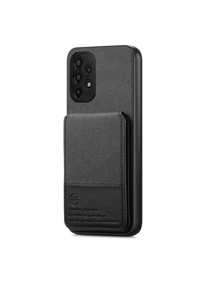 اس-توب جراب لهاتف Samsung Galaxy S21 Ultra 5G مصنوع من الجلد الصناعي المائل مع حقيبة بطاقات RFID قابلة للطي عموديًا - Image 2