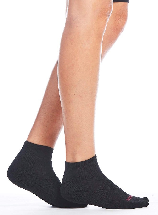 كالون جوارب رياضية سوداء للكاحل من كالون، عبوة من 12 زوجًا، للنساء (مقاس متوسط (6-9)، أسود) - Image 3