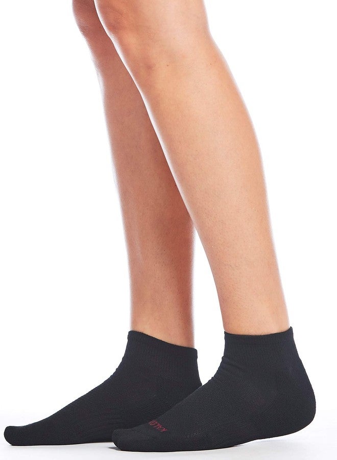 كالون جوارب رياضية سوداء للكاحل من كالون، عبوة من 12 زوجًا، للنساء (مقاس متوسط (6-9)، أسود) - Image 5
