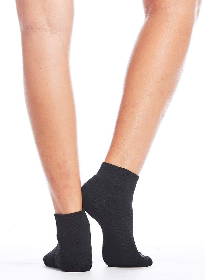 كالون جوارب رياضية سوداء للكاحل من كالون، عبوة من 12 زوجًا، للنساء (مقاس متوسط (6-9)، أسود) - Image 4