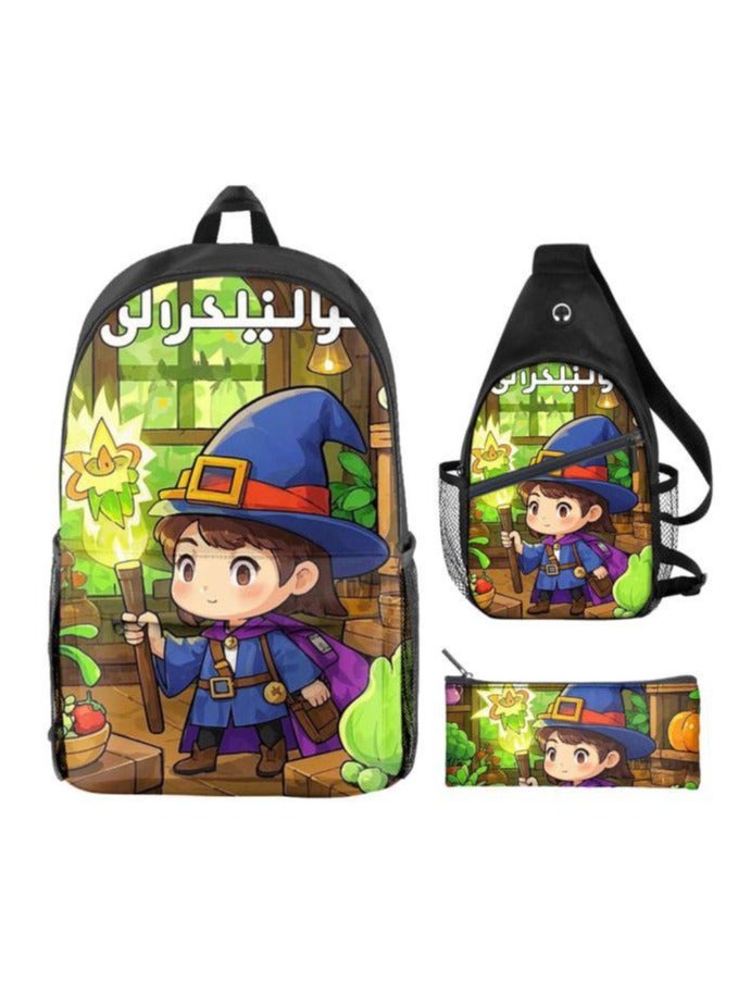 Universal cartoon new three-piece schoolbag - 596 - Image 1