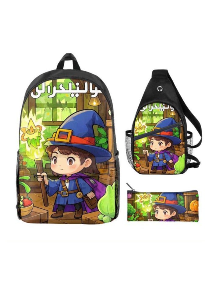 Universal cartoon new three-piece schoolbag - 596 - Image 2