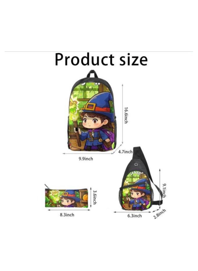 Universal cartoon new three-piece schoolbag - 596 - Image 3
