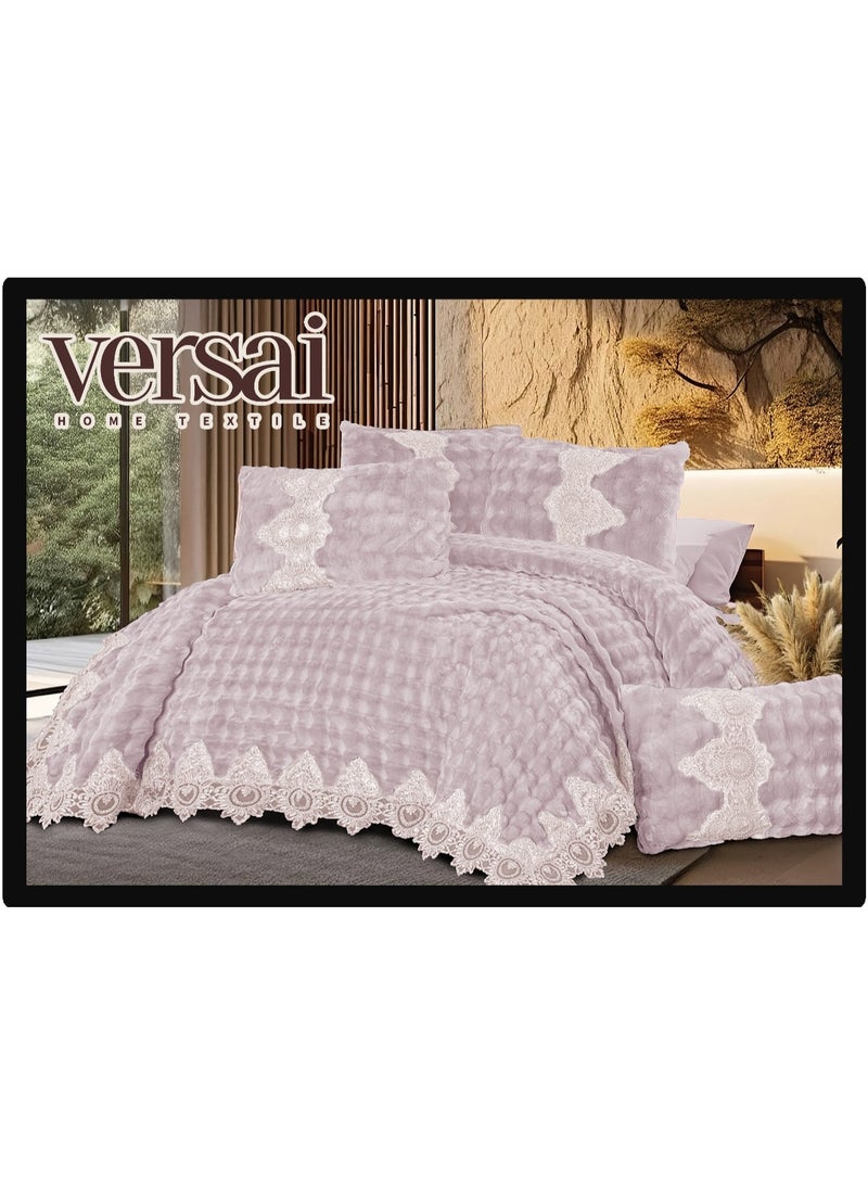 طقم مفرش فرو بابلز مطعم بالجوبير 3 قطع تصميم اسباني