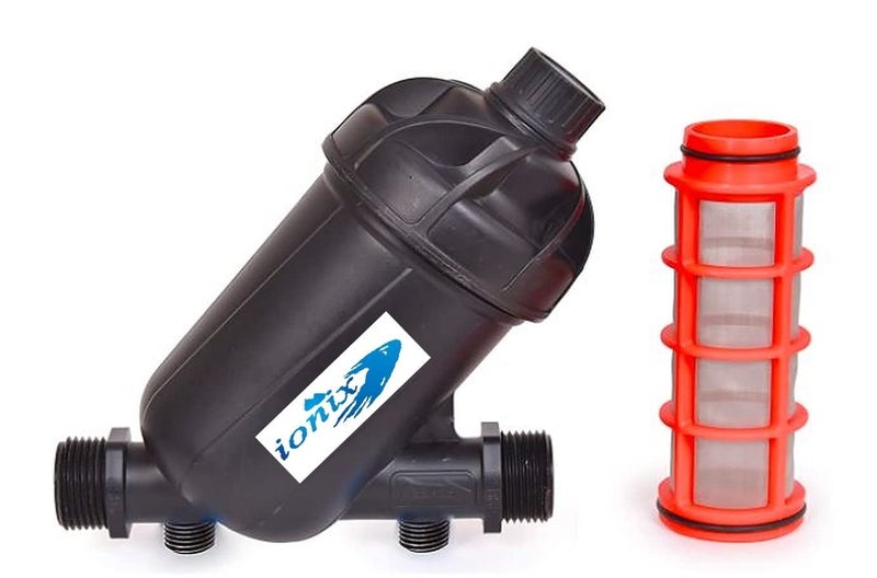 IONIX Water Tank Filter, 6 Months Warranty Water Filter for Tank, Y-Type Tank Filter for Tank Water Filtration, Y-Type Screen Filter, 120 Micron, Whole House Water Filter System, 1 Set, Black - Image 1