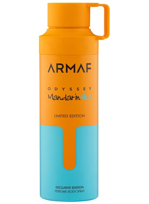 Armaf Odyssey Mandarin Sky Limited Edition Exclusive Perfume Body Spray For Men 200ml, Deodorant Spray