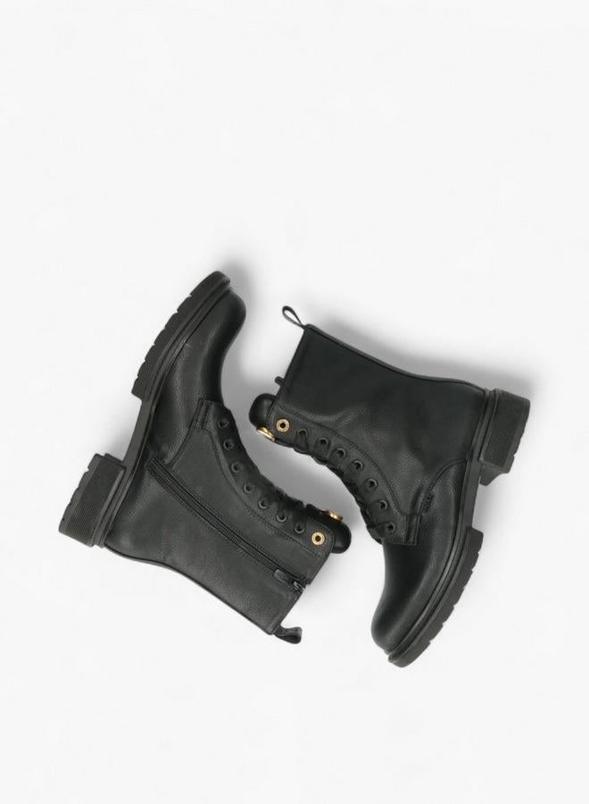 MEXX Solid Lace-Up Ankle Boots - Image 5