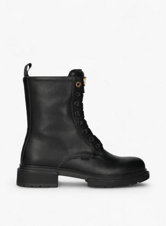 MEXX Solid Lace-Up Ankle Boots - Image 1