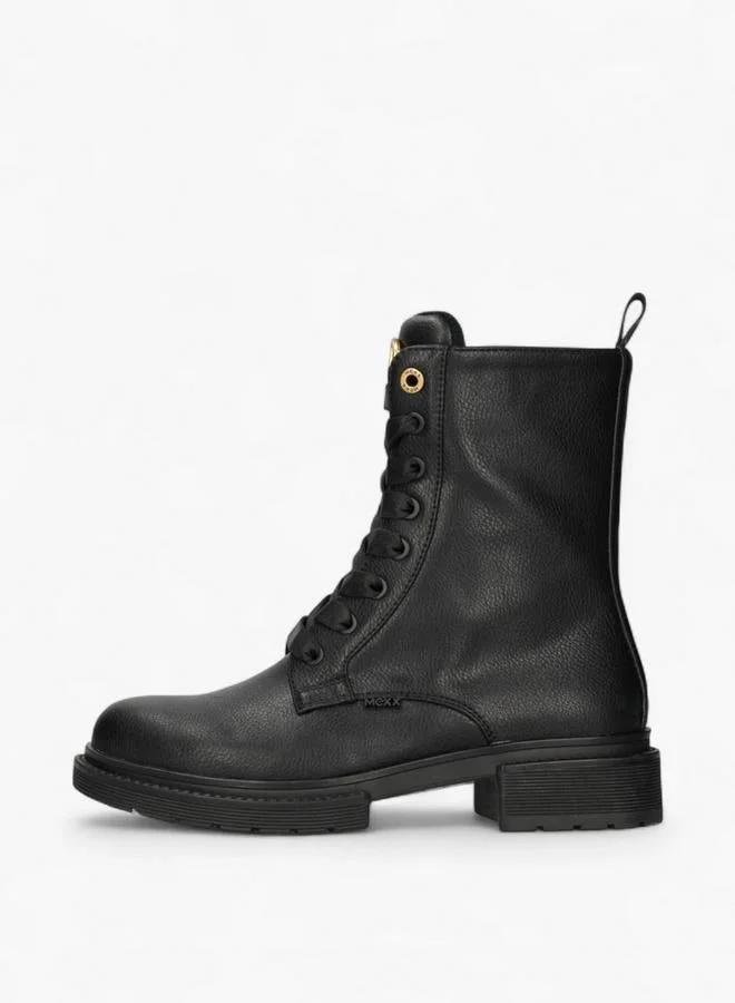 مكس أحذية الكاحل برباط من الدانتيل