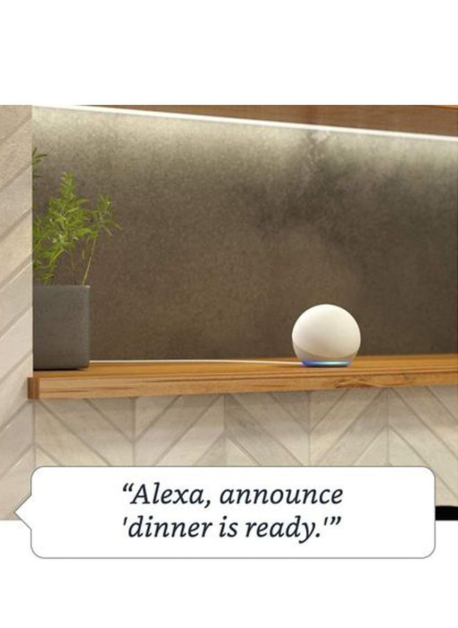 Alexa Bluetooth Echo Dot ، مكبر صوت ذكي Echo Dot (الجيل الرابع) مع صوت ممتاز من Alexa (عربي أو إنجليزي) ، محور منزلي ذكي ، أزرق