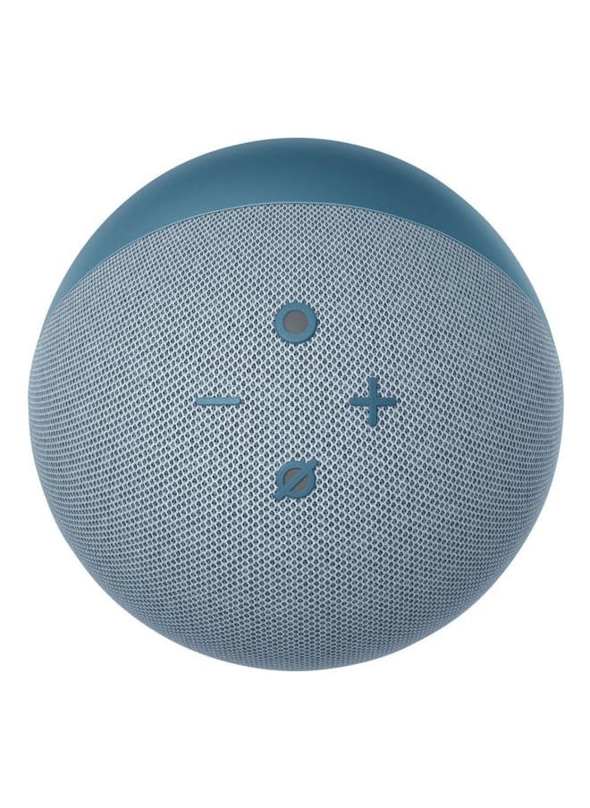 Alexa Bluetooth Echo Dot ، مكبر صوت ذكي Echo Dot (الجيل الرابع) مع صوت ممتاز من Alexa (عربي أو إنجليزي) ، محور منزلي ذكي ، أزرق