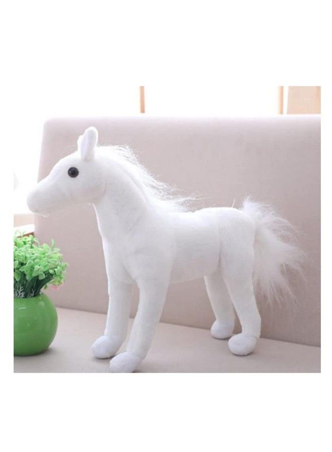 Tickles Simulation Horse Soft Stuffed Plush Animals Toy For Kids Birthday Gift (Size: 45 Cm; Color: White)  - Image 1