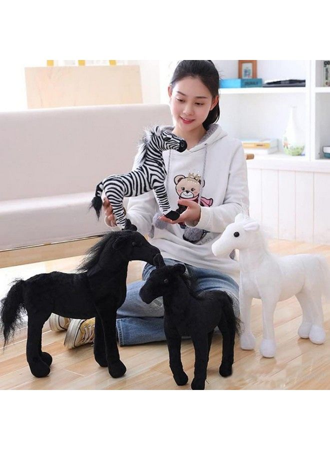 Tickles Simulation Horse Soft Stuffed Plush Animals Toy For Kids Birthday Gift (Size: 45 Cm; Color: White)  - Image 5