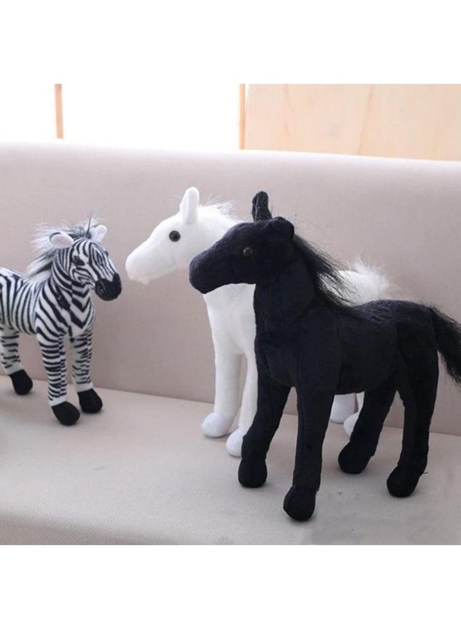 Tickles Simulation Horse Soft Stuffed Plush Animals Toy For Kids Birthday Gift (Size: 45 Cm; Color: White)  - Image 4