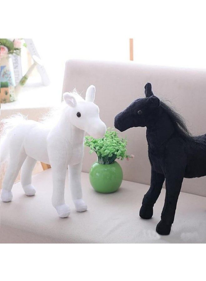 Tickles Simulation Horse Soft Stuffed Plush Animals Toy For Kids Birthday Gift (Size: 45 Cm; Color: White)  - Image 3
