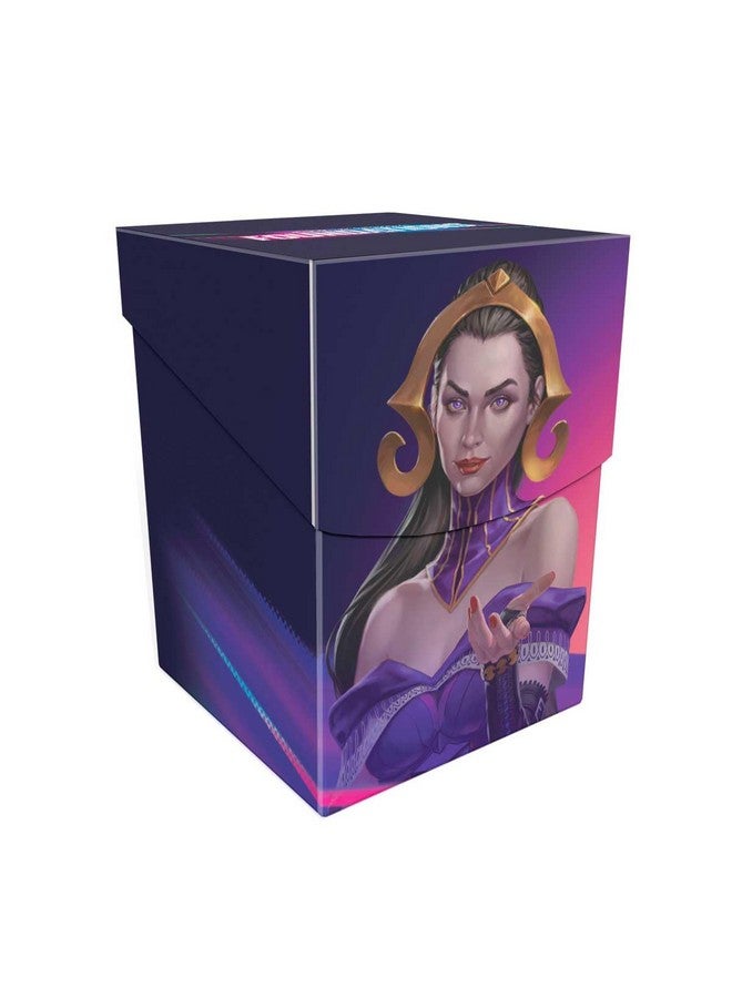 Ultra PRO - Foundations Liliana 100+ Deck Box Dark for Magic: The Gathering, Gaming gear, collector's item, gift gamers, compact organizer premium accessory, secure holder, vibrant artwork MTG Liliana - Image 1