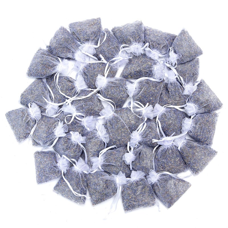 Lavande Sur Terre Lavande Sur Terre French Lavender Sachets for Drawers and Closets Fresh Scents Set of 36 Home Fragrance Sachet for Closets and Drawers White LVC362 