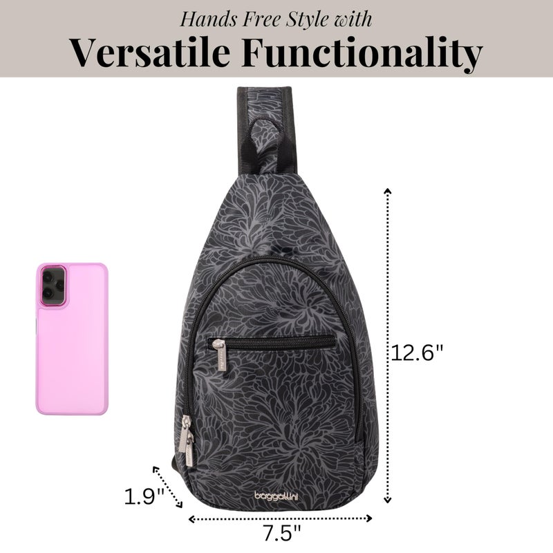 Baggallini Daily Sling - Lightweight 12.6"x7.5" Sling Crossbody Bag with Convertible Adjustable Shoulder Strap - Image 3