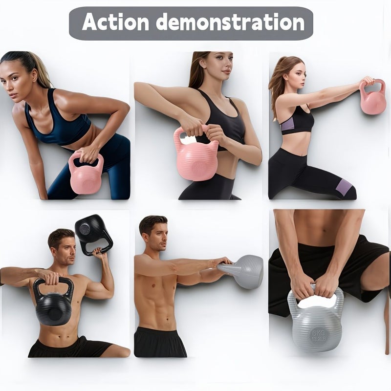 Blue 2KG PE Material Adjustable Water Kettlebell Dumbbell with Anti Slip Gloves and Storage Bag for Home Gym Toning Abdominal Hip Lift Aerobic Exercise - Image 5