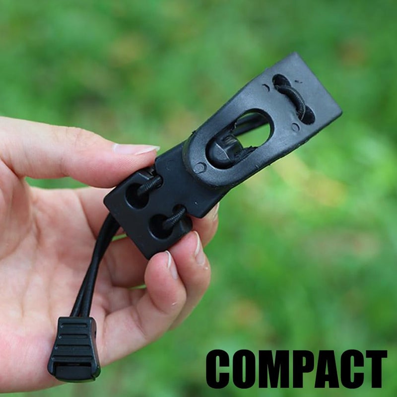 YERGOFE Tactical Molle Clips Molle Accessories - 4 Pieces Tactical Gear Molle Clips Molle Attachments Multifunction Hanging Buckle for Molle Backpack Molle Tactical Vest Molle Straps - Image 5