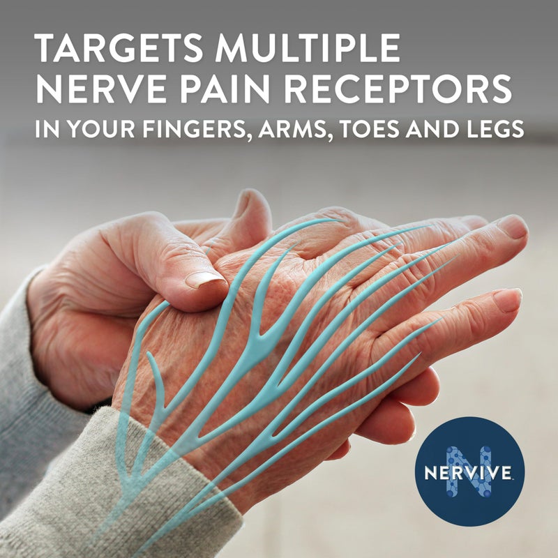 Nervive كريم نيرفايف لتخفيف الألم، أقصى قوة، مسكن موضعي غير دهني مع ليدوكائين ونعناع للأصابع، القدمين، الأصابع، اليدين، الساقين والذراعين، 3.0 أونصة - Image 2