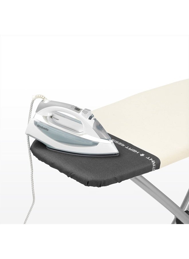 brabantia - Size D (53 x 18 in) Replacement Ironing Board Cover, Heat Resistant Zone, Thick Foam & Felt Padding (Spring Bubbles) - Image 1