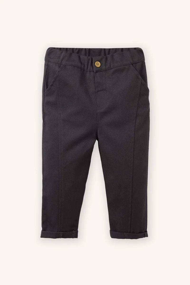 DeFacto Baby Boy Elastic Waist Straight Leg Gabardine Trousers