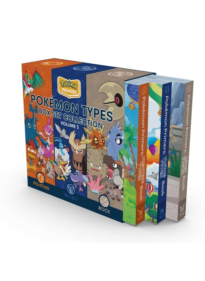 Pikachu Press Pokémon Primers Type Box Set Collection, Volume 3: Fighting, Flying, Rock