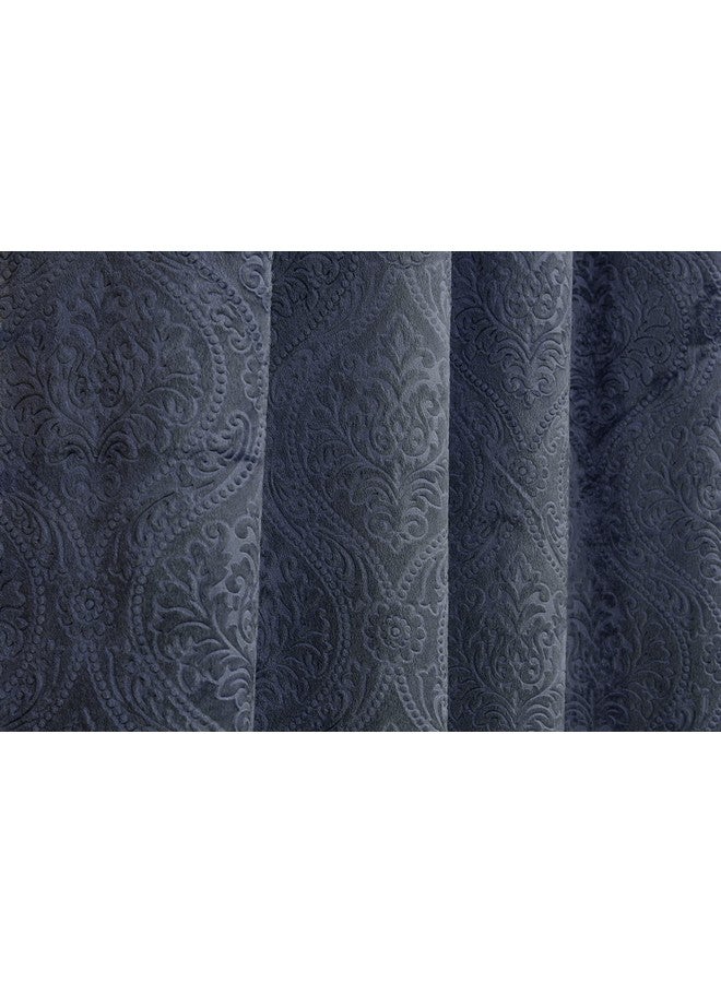 Homefab India 2 Piece Velvet Door Curtains - 7 feet, Grey - Image 5