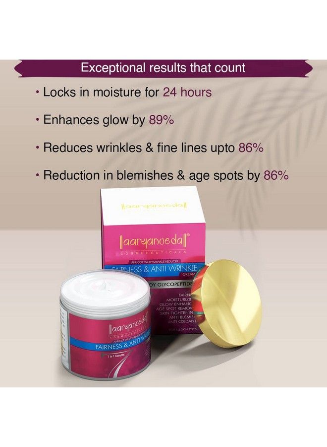 Aryanveda Fairness & Anti Wrinkle Face Cream For Summer Daily Use For Men And Women 90 Gm - Image 4