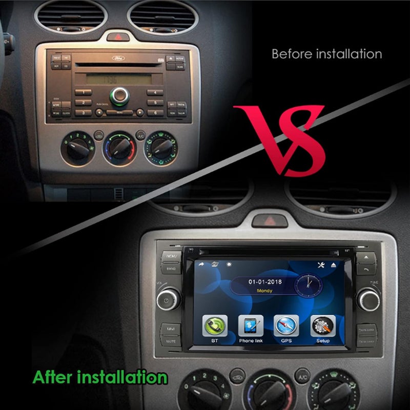 klarako Car Entertainment Multimedia System, klarako 7in Car Stereo for Android10.0 Wifi Bluetooth 4.0 Media Player HD Touchscreen GPS Navigation(2+32G) - Image 5