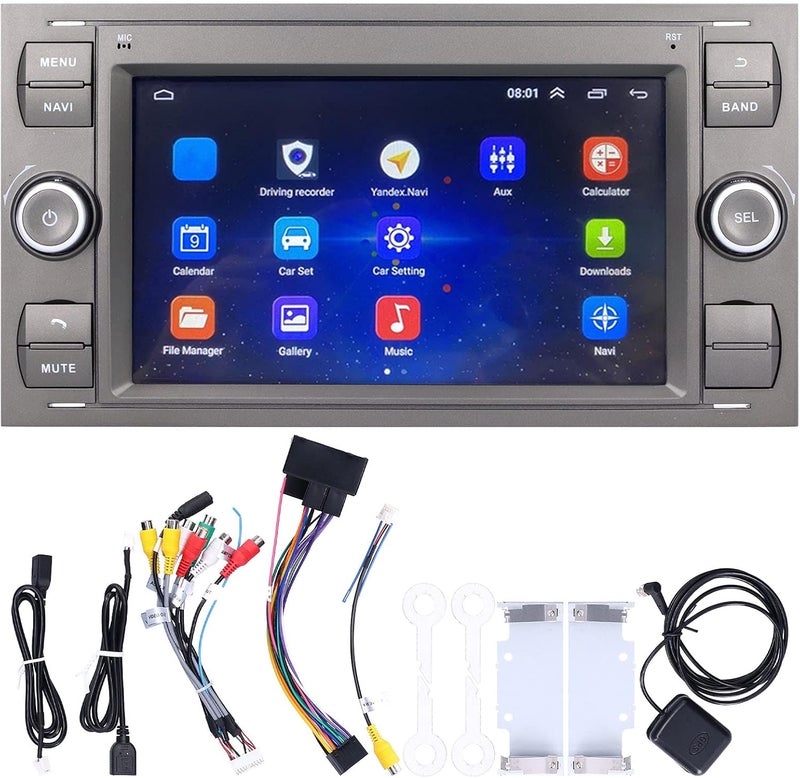 klarako Car Entertainment Multimedia System, klarako 7in Car Stereo for Android10.0 Wifi Bluetooth 4.0 Media Player HD Touchscreen GPS Navigation(2+32G) - Image 1