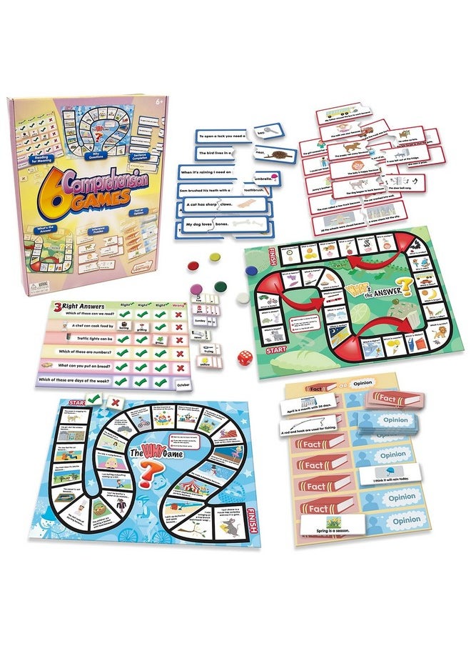 Junior Learning Junior Learning 6 Comprehension Games, Multi, (Model: JL406)  - Image 1