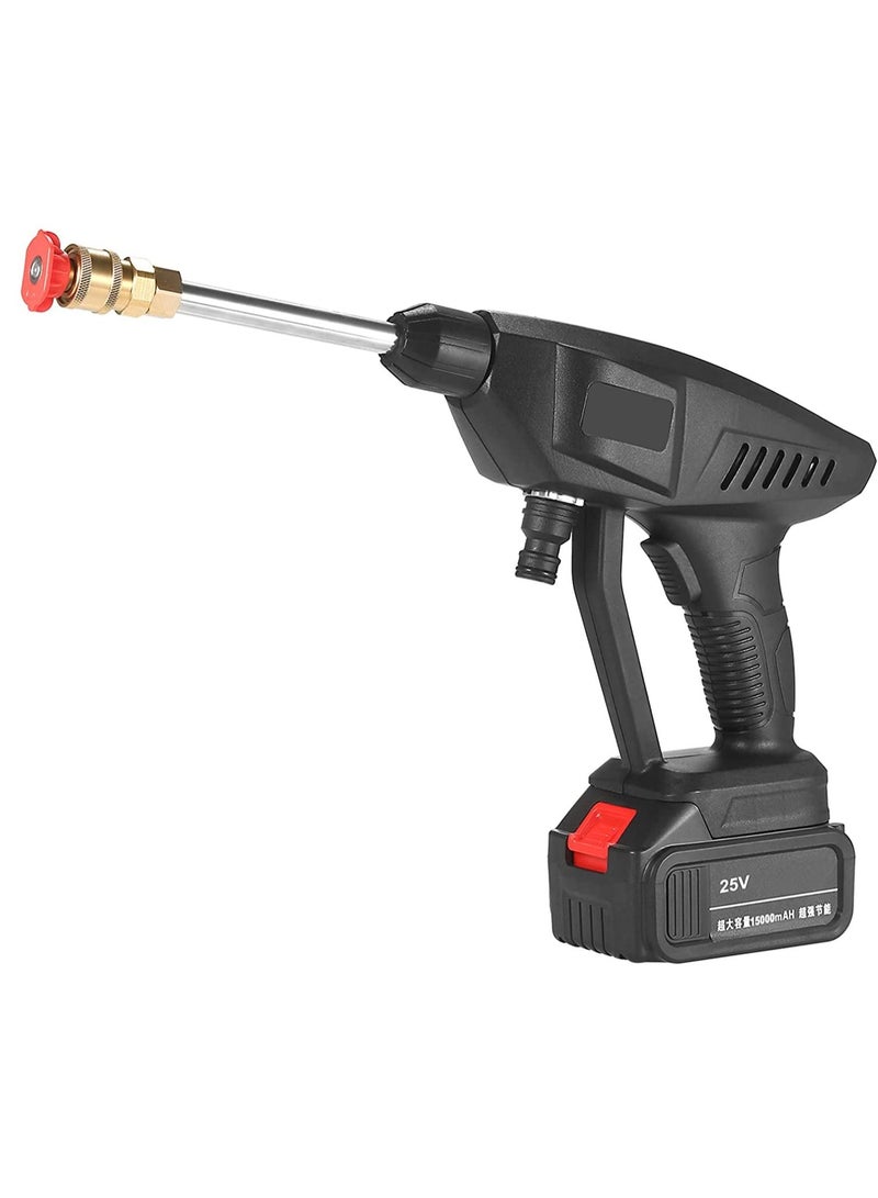 25V Portable High Pressure Washer Machine 15A 30Bar Cordless Washer Gun With Foam Generator Nozzle Water Pump Auto Garden Sprayer  - Image 2