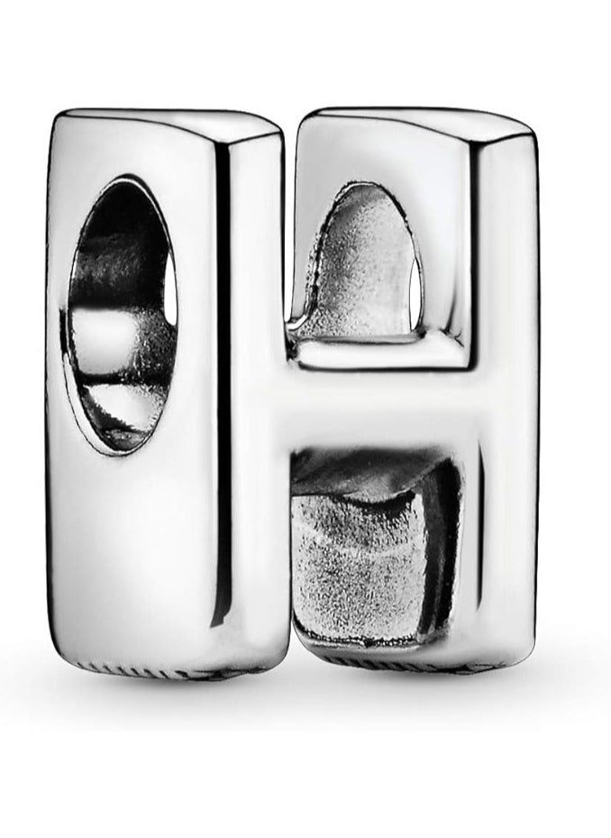PANDORA Letter H Alphabet Charm  - Image 1
