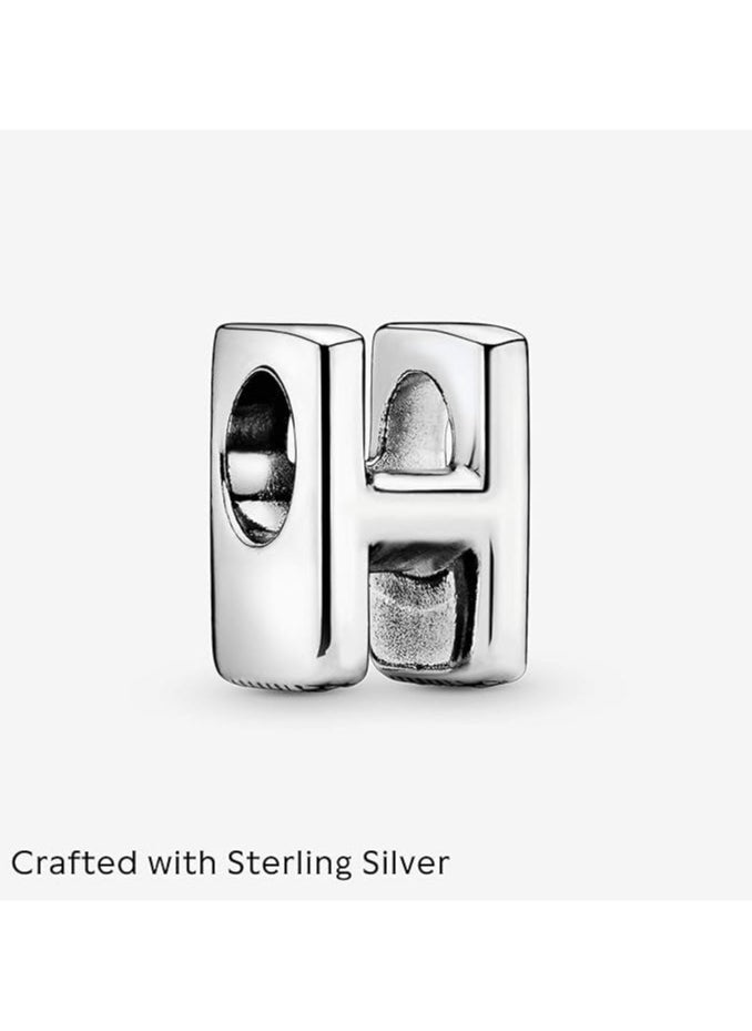 PANDORA Letter H Alphabet Charm  - Image 3