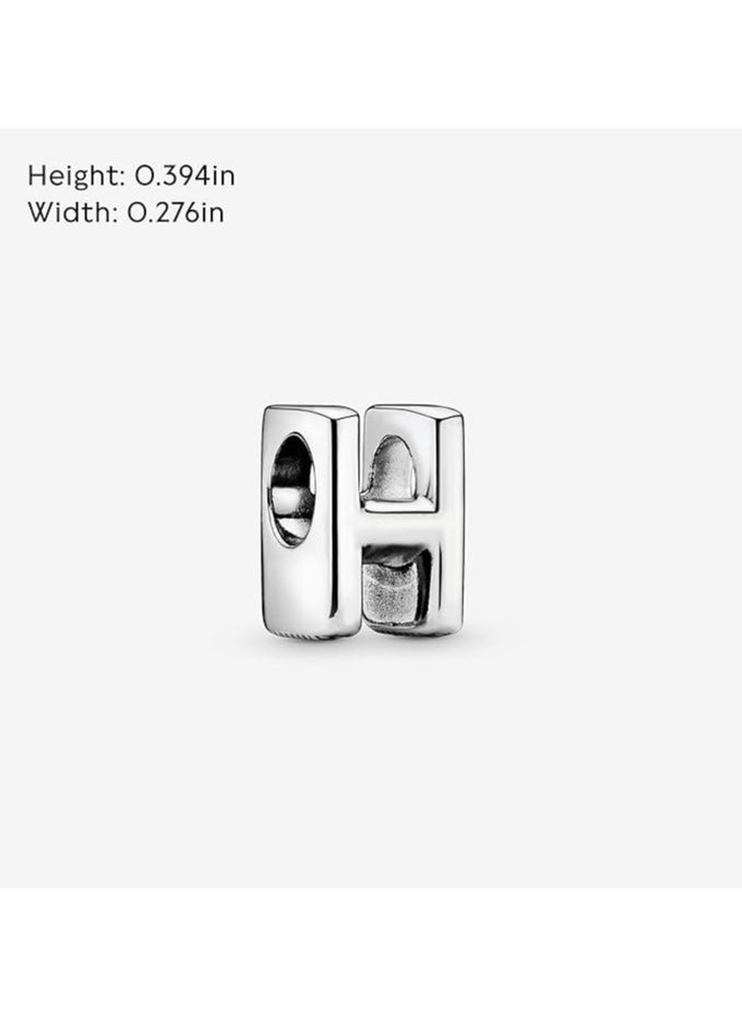 PANDORA Letter H Alphabet Charm  - Image 5