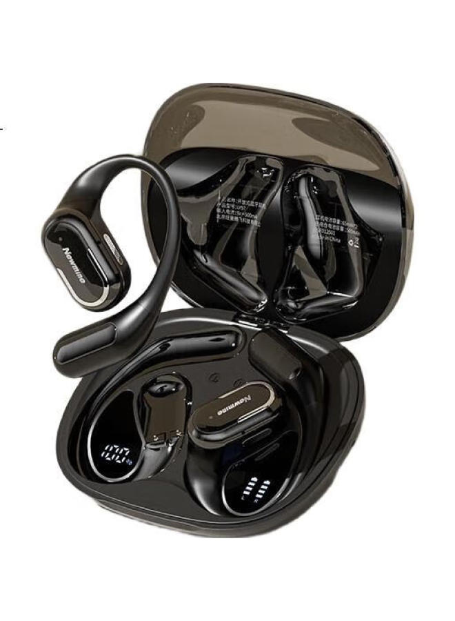 Newmine Ly57 Bone Conduction Concept Bluetooth Earphones Wireless Ear-Hook Open-Ear Sports Running Noise Reduction Suitable For Xiaomi, Apple, Huawei, Etc. Black - Image 3