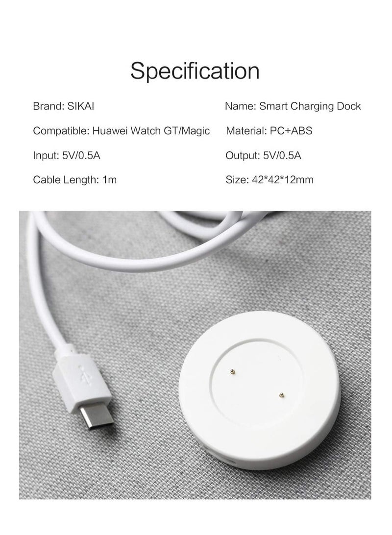 USB Charger Dock For Huawei Watch GT 2 Power Magnetic Fast Charging Cable For Huawei GT2 / GT2e Smart Watch Accessories - Image 5