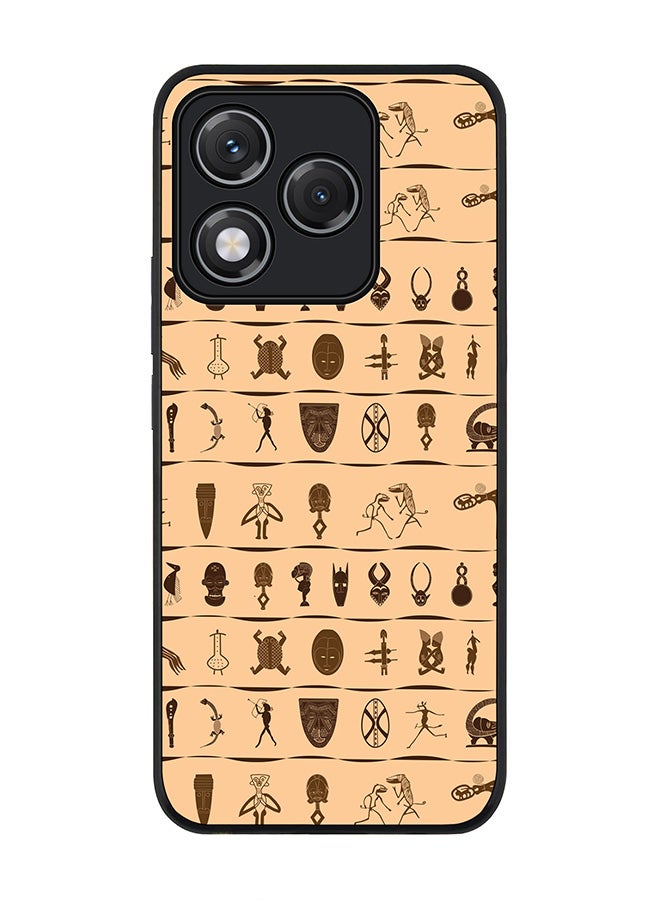 For Honor 400 Lite Case,Slim fit Camera Protection, Shockproof Thin Phone cover  - Tribal Hieroglyphics