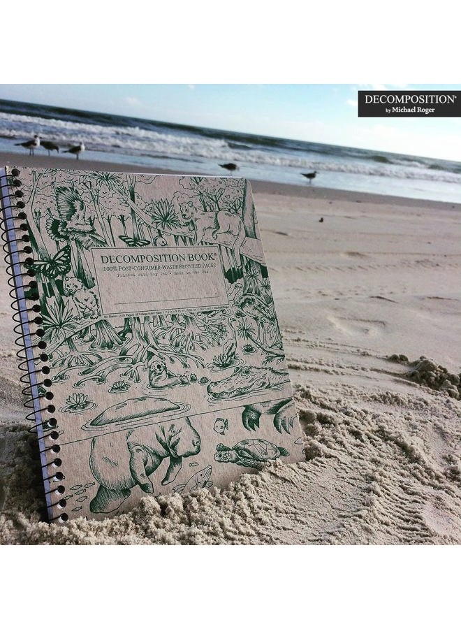 Decomposition Bluebells Top Bound Spiral Notebook – 7.5 x 9.75 Journal, College Ruled Lined Pages – Left-Handed Friendly Notebooks Ideal for Students, Artists & Office Professionals – Made in USA - Image 2