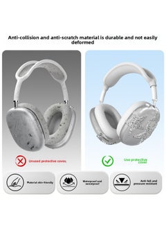 Generic Airpodsmax Protective Case For Flash Diamond Star For Apple Max Earphone Case Transparent APM Protective Case-Color:056xx # Diamond Star Shell*1 Pair  - Image 4
