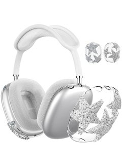 Generic Airpodsmax Protective Case For Flash Diamond Star For Apple Max Earphone Case Transparent APM Protective Case-Color:056xx # Diamond Star Shell*1 Pair  - Image 1