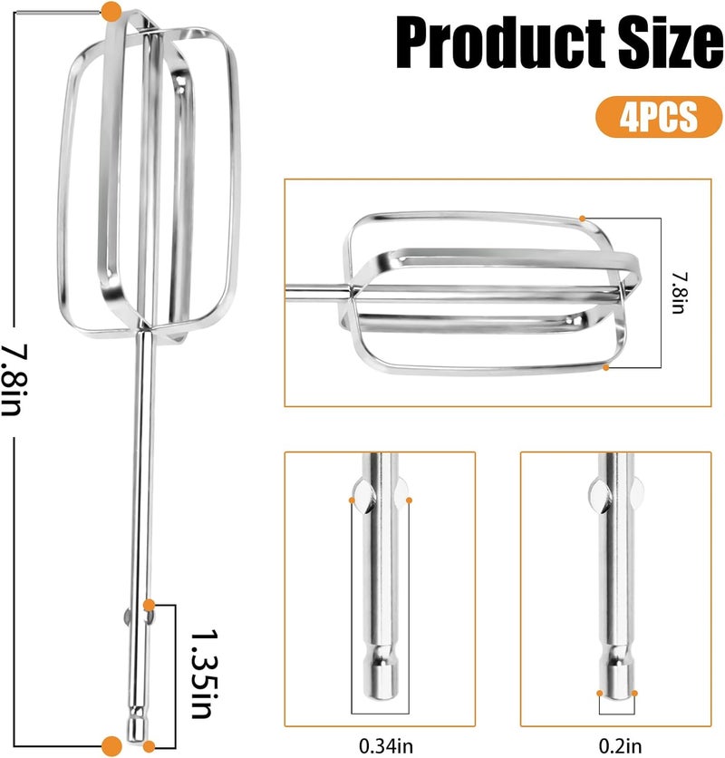Axfvd Hand Mixer Beaters Attachments for Hamilton Beach Beaters - Image 2