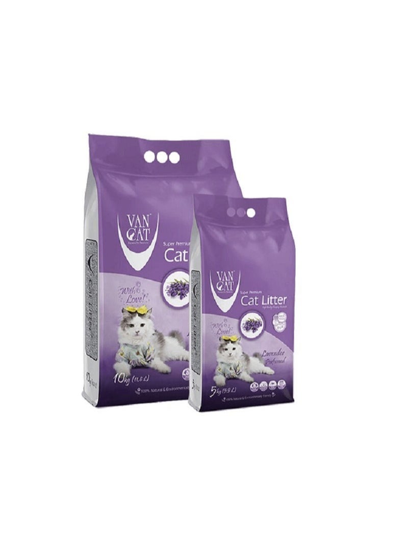 VAN CAT - VanCat Clumping Cat Litter Lavander Perfumed - Image 1