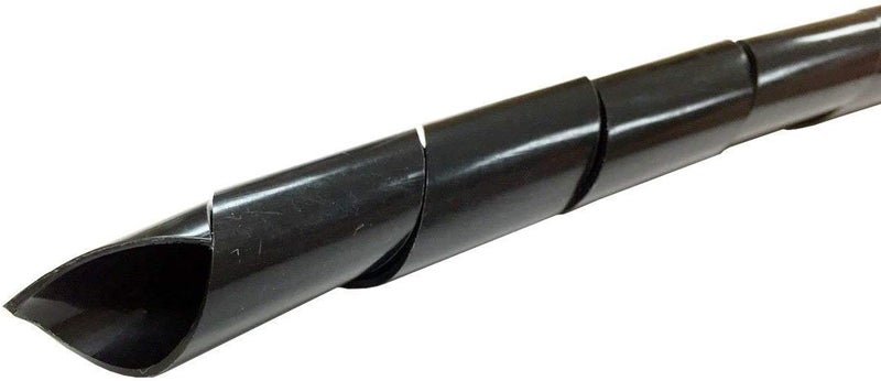 YXQ 10mm Dia Spiral Wire Wrap 23FT, Cable Tube Polyethylene Organizer PC Manage for Computer Car Wire Cover Sleeve - Image 2