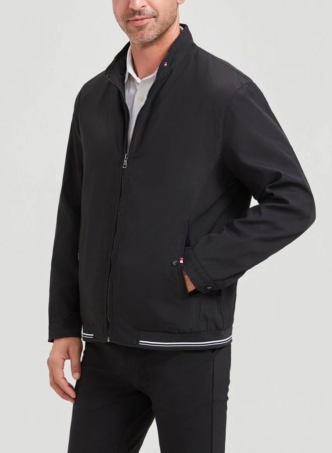 HaoMay Men's Business Casual Full Zip Lightweight Outwear Jackets, Black, S - Image 4