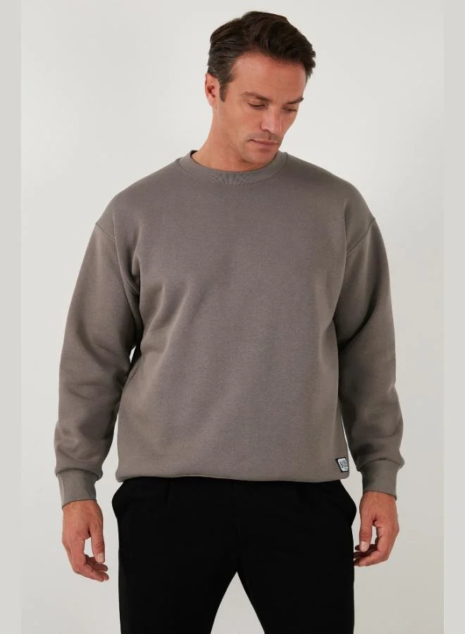Buratti Buratti Regular Fit Crew Neck Fleece Lined 2-Pack Men's Sweatshirt 5905255S2