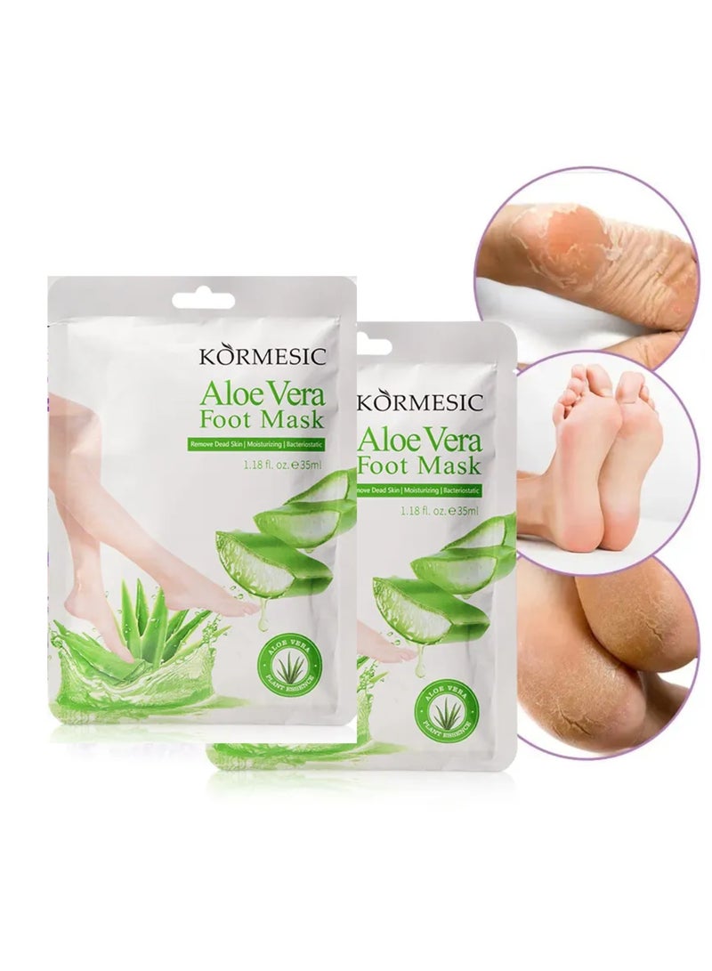 Kormesic Aloe vera foot mask 35 ml, 2 pieces 