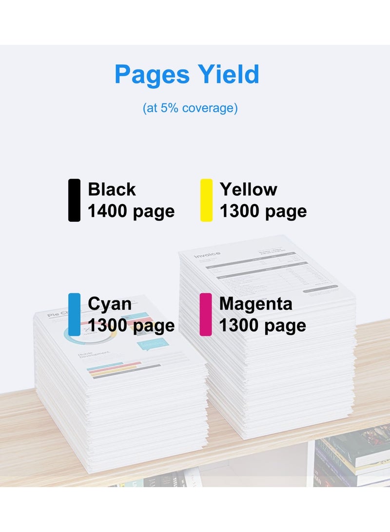 203A CF540A CF541A CF542A CF543A مجموعة حبر متوافقة مع لون Laserjet Pro MFP M254dw M254dnw M280nw M281fdn M281fdw M281cdw أسود سماوي أصفر أرجواني - Image 3